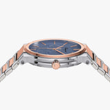 Salvatore Ferragamo Sapphire Blue Dial Two Tone Steel Strap Watch for Men - SFHP007-20