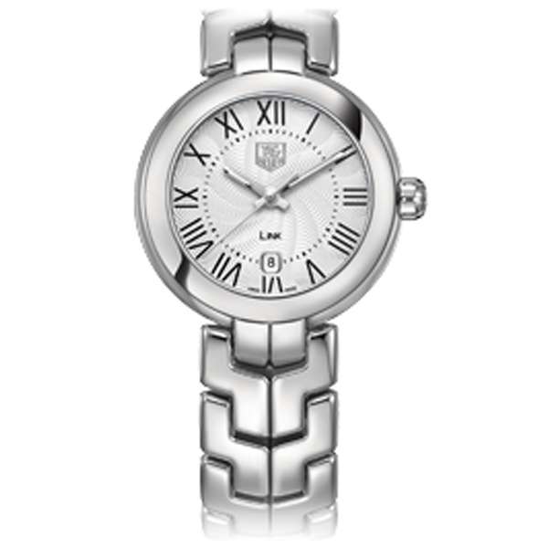 Tag Heuer Link Roman Numeral Silver Dial Silver Steel Strap Watch for Women - WAT1416.BA0954