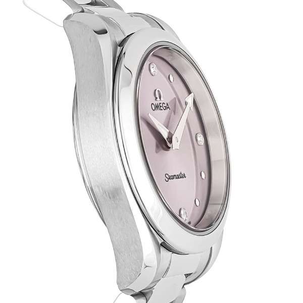 Omega Seamaster Aqua Terra Quartz Purple Dial Silver Steel Strap Watch for Women - 220.10.28.60.60.001