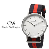 Daniel Wellington Classic Oxford White Dial Two Tone NATO Strap Watch For Women - DW00100046