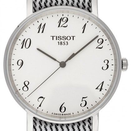 Tissot T Classic Everytime Medium White Dial Two Tone NATO Strap Watch for Women - T109.410.18.032.00