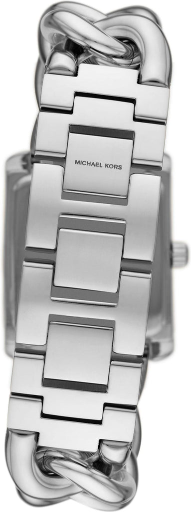 Michael Kors Emery Three Hand White Dial Silver Steel Strap Watch For Women - MK7438