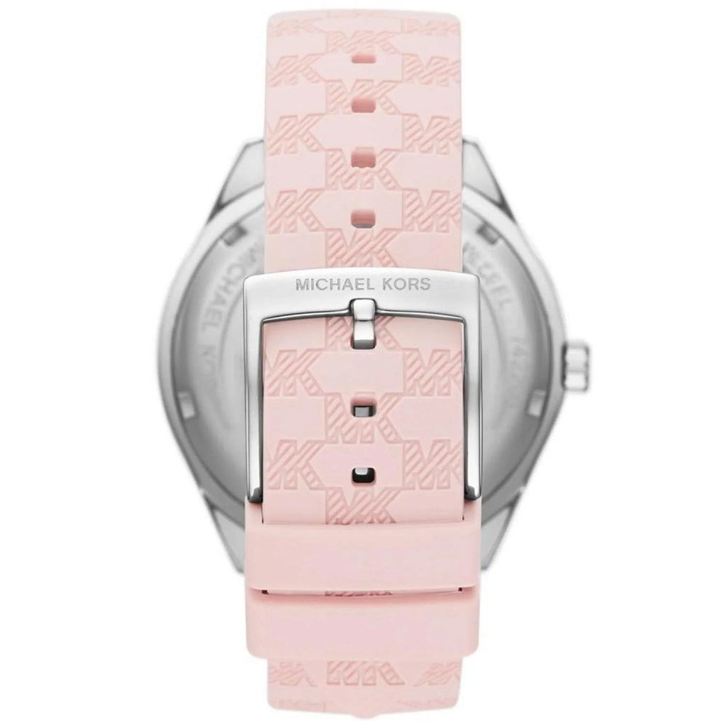 Michael Kors Jessa Quartz Silver Dial Pink Silicone Strap Watch For Women - MK7268