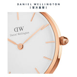 Daniel Wellington Classic Petite Cornwall White Dial Black NATO Strap Watch For Women - DW00100251