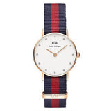Daniel Wellington Classy Oxford White Dial Two Tone Nylon Strap Watch For Women - DW00100064