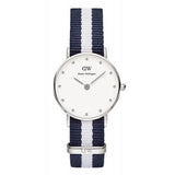 Daniel Wellington Classy Glasgow White Dial Two Tone NATO Strap Watch For Women - DW00100074