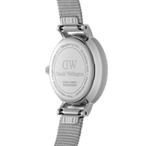 Daniel Wellington Classic Petite Sterling White Dial Silver Mesh Bracelet Watch for Women - DW00100442