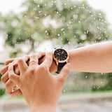 Fossil Grant Chronograph Blue Dial Blue Leather Strap Watch for Men - FS4835