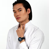 Maserati Traguardo Chronograph Green Dial Black Silicone Strap Watch For Men - R8871612043