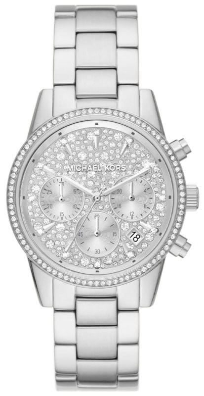 Michael Kors Ritz Chronograph Crystals Silver Dial Silver  display picture 3