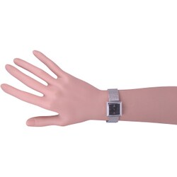 Calvin Klein Mark Black Dial Silver Mesh Bracelet Watch for Women - K3R23121