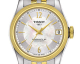 Tissot Ballade Powermatic 80 Mother of Pearl Silver Dial Two Tone Steel Strap Watch For Women - T108.208.22.117.00