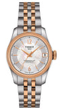 Tissot Ballade Powermatic 80 Cosc Mother of Pearl Dial Two Tone Steel Strap Watch For Women - T108.208.22.117.01