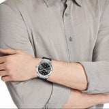 Salvatore Ferragamo F-80 Classic Black Dial Black Leather Strap  Watch for Men - SFDT00219