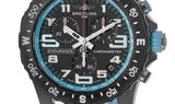 Breitling Endurance Pro Black Dial Light Blue Rubber Strap Watch for Men - X82310281B1S1