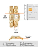 Michael Kors Emery Pave Double Wrap White Dial Gold Steel Strap Watch for Women - MK4833