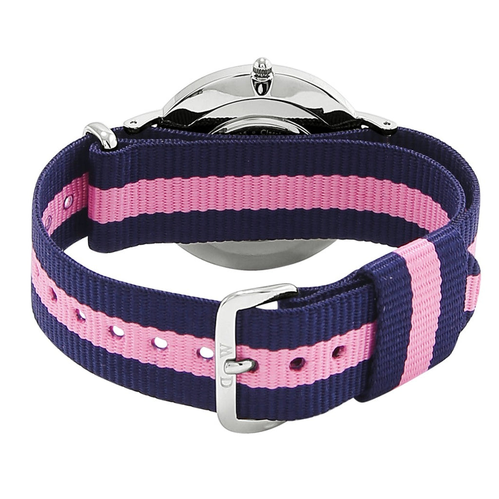 Daniel Wellington Classic Winchester White Dial Two Tone Nylon Strap Watch For Women - DW00100049