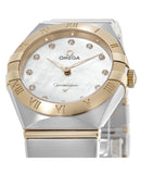 Omega Constellation Manhattan Mother of Pearl Dial Two Tone Steel Strap Watch for Women - 131.20.28.60.55.002