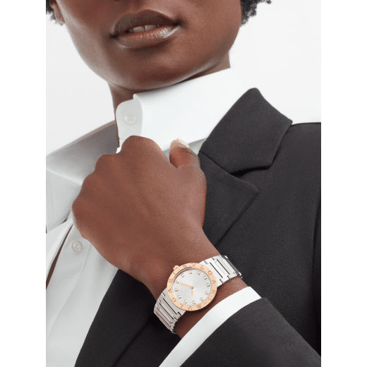 Bvlgari Bvlgari Bvlgari Lady Diamonds Silver Dial Silver Steel Strap Watch for Women - BVLGARI103577