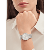 Bvlgari Bvlgari Bvlgari Lady Diamonds Silver Dial Silver Steel Strap Watch for Women - BVLGARI103696