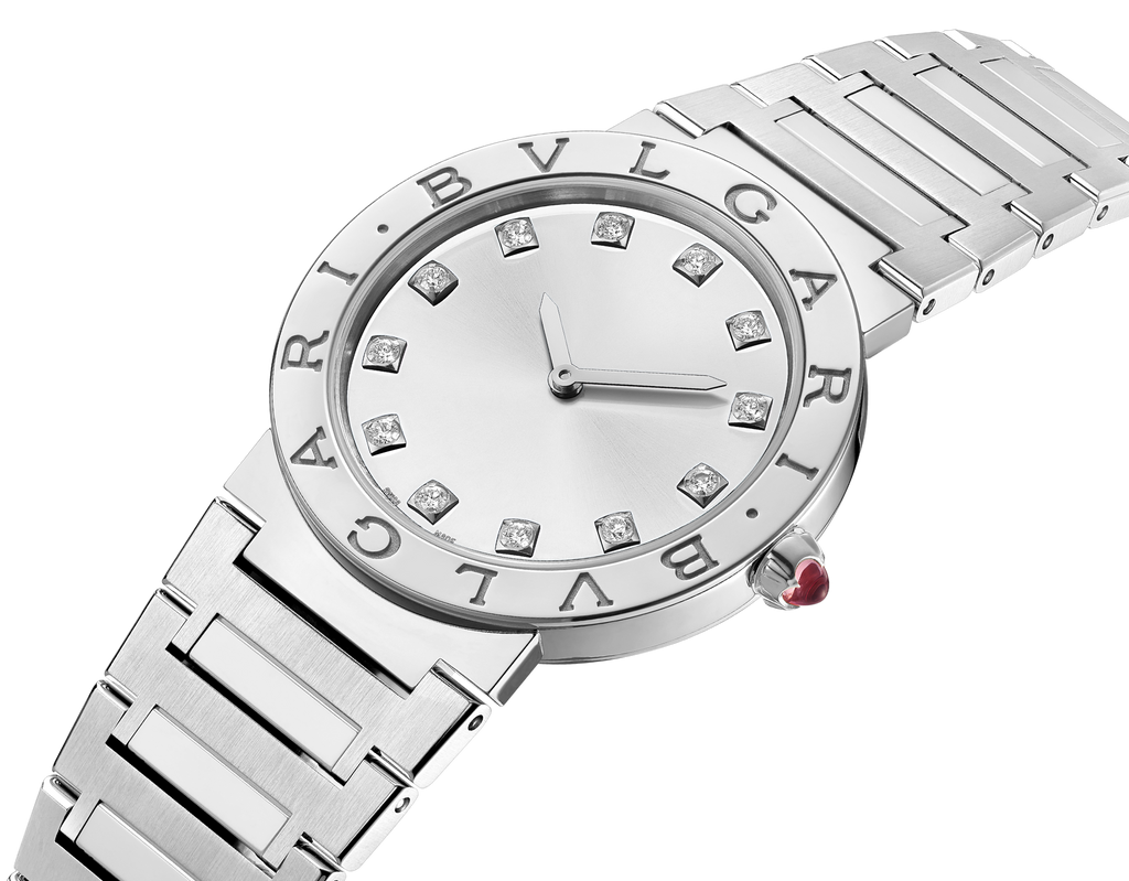 Bvlgari Bvlgari Bvlgari Lady Diamonds Silver Dial Silver Steel Strap Watch for Women - BVLGARI103696