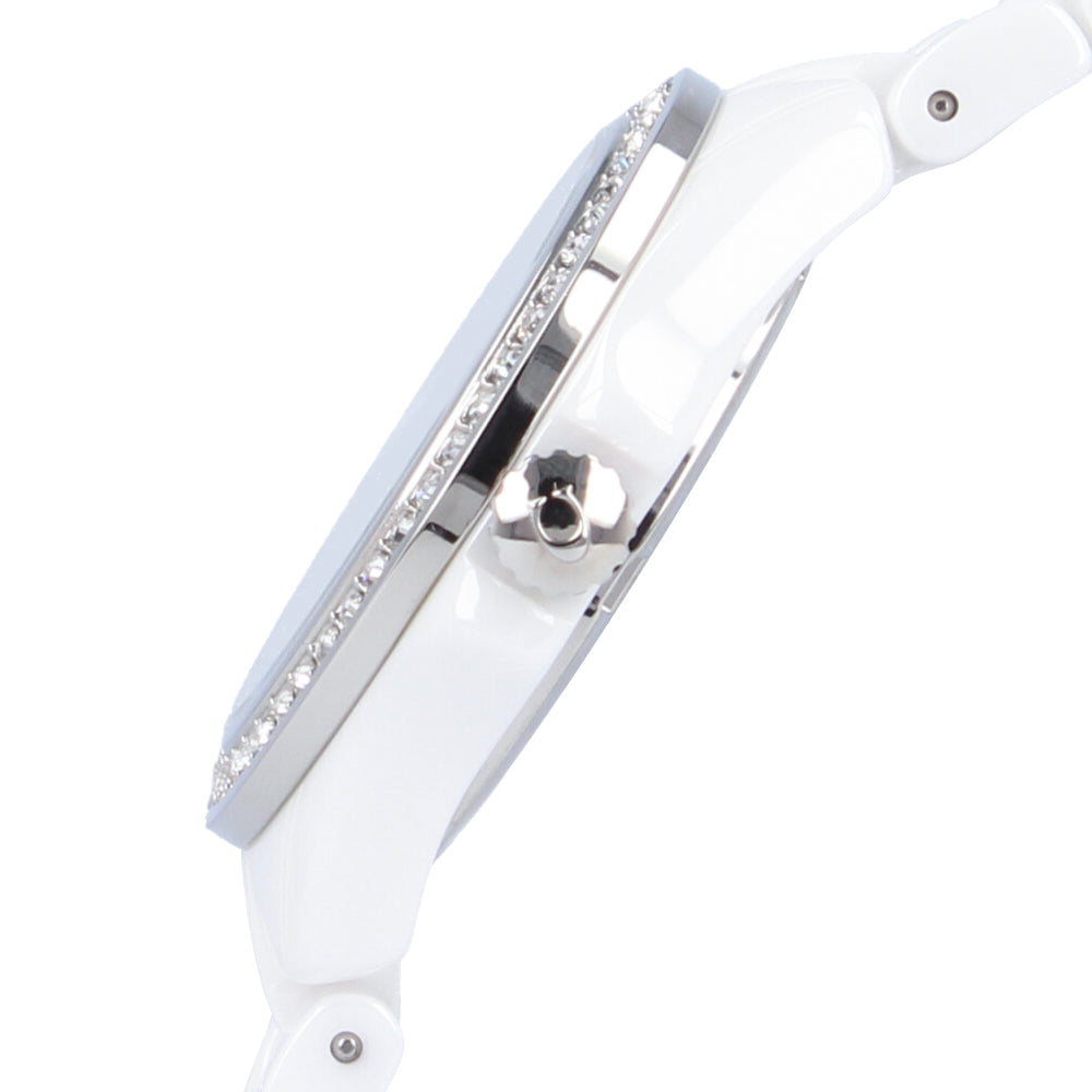 Coach Preston Mother of Pearl Dial White Steel Strap Watch for Women - 14503661