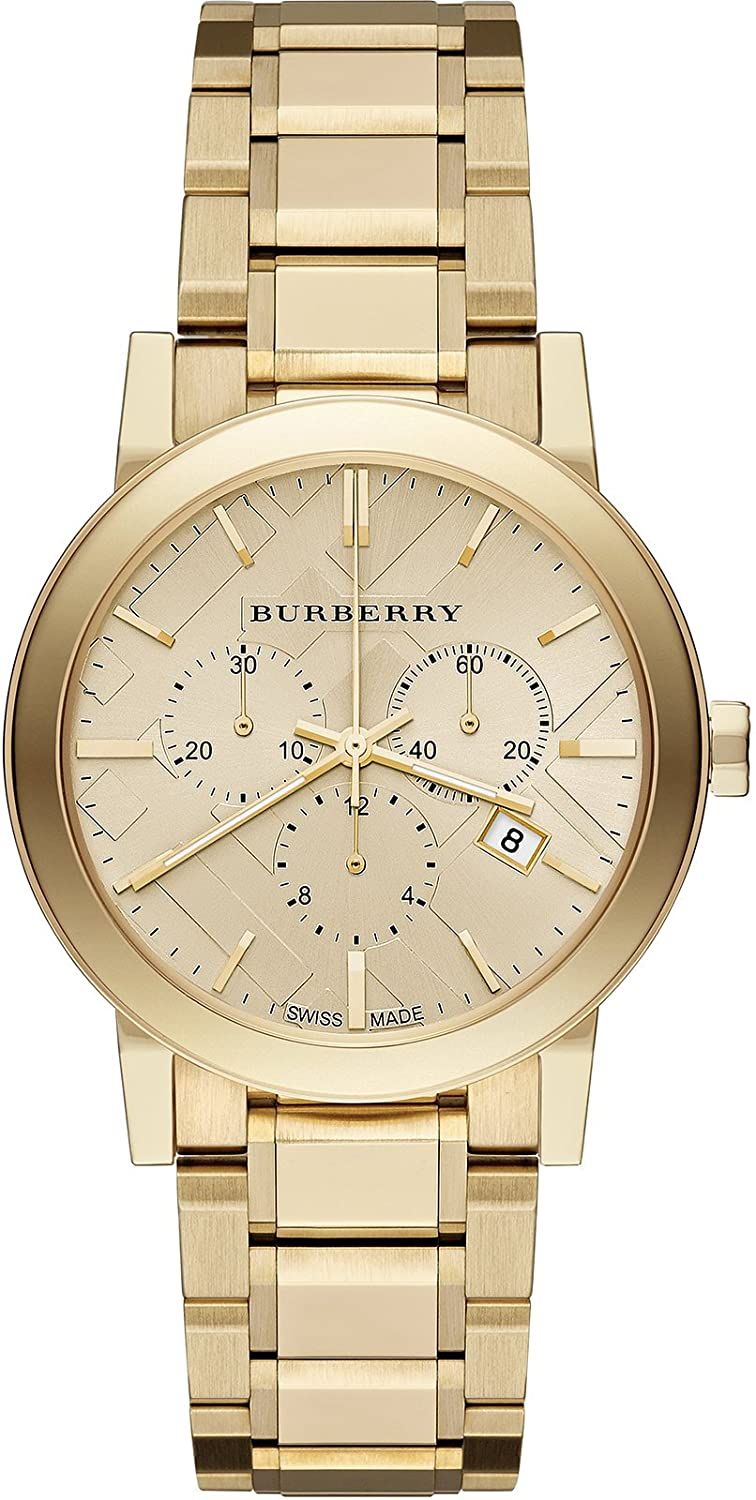 Burberry The City Gold Dial Gold Steel Strap Watch for Women  display picture 1