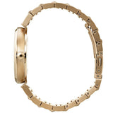Hugo Boss Premiere White Dial Gold Steel Strap Watch for Women - 1502445