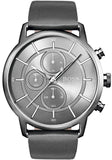 Hugo Boss Architectural Grey Dial Grey Leather Strap Watch for Men - 1513570
