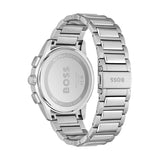 Hugo Boss Dapper Chronograph Blue Dial Silver Steel Strap Watch For Men - 1513927