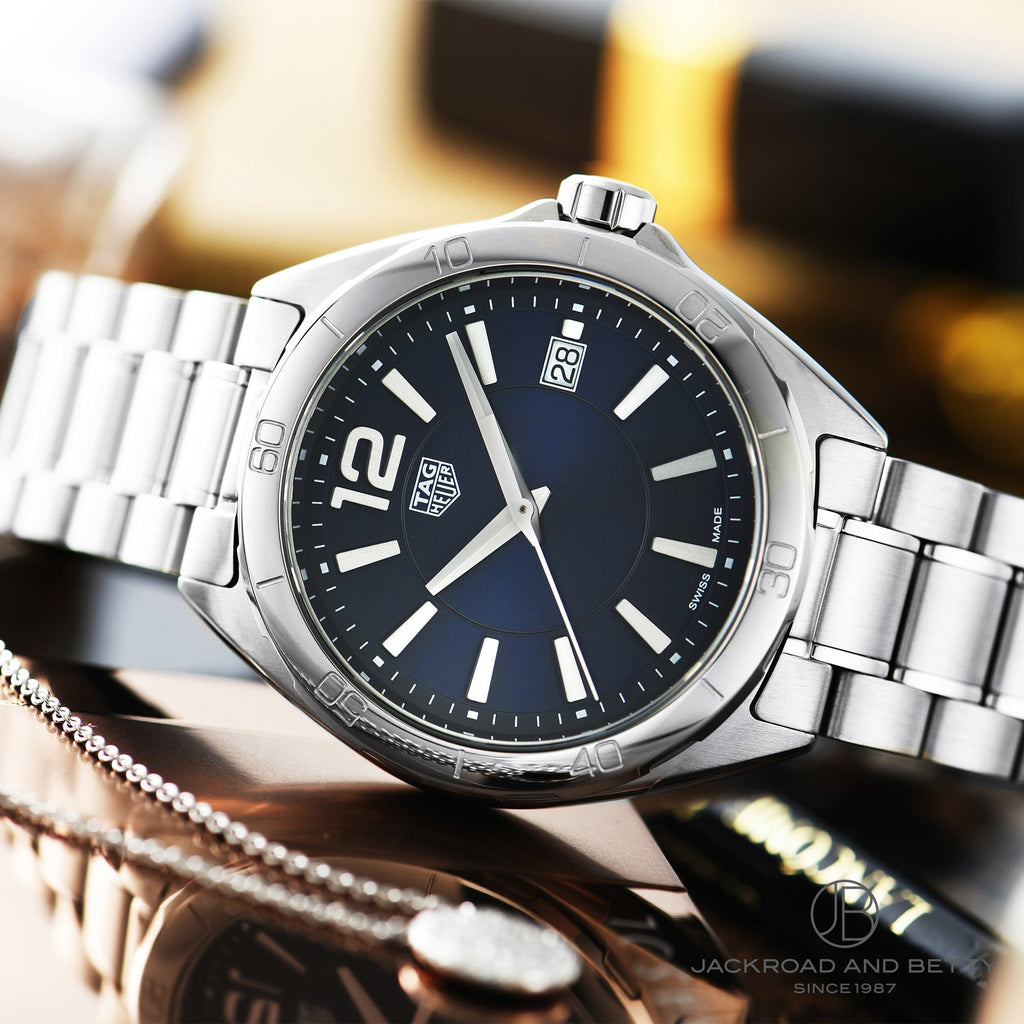 泰格豪雅 Formula 1 女式蓝色表盘手表 - WBJ1312.BA0666