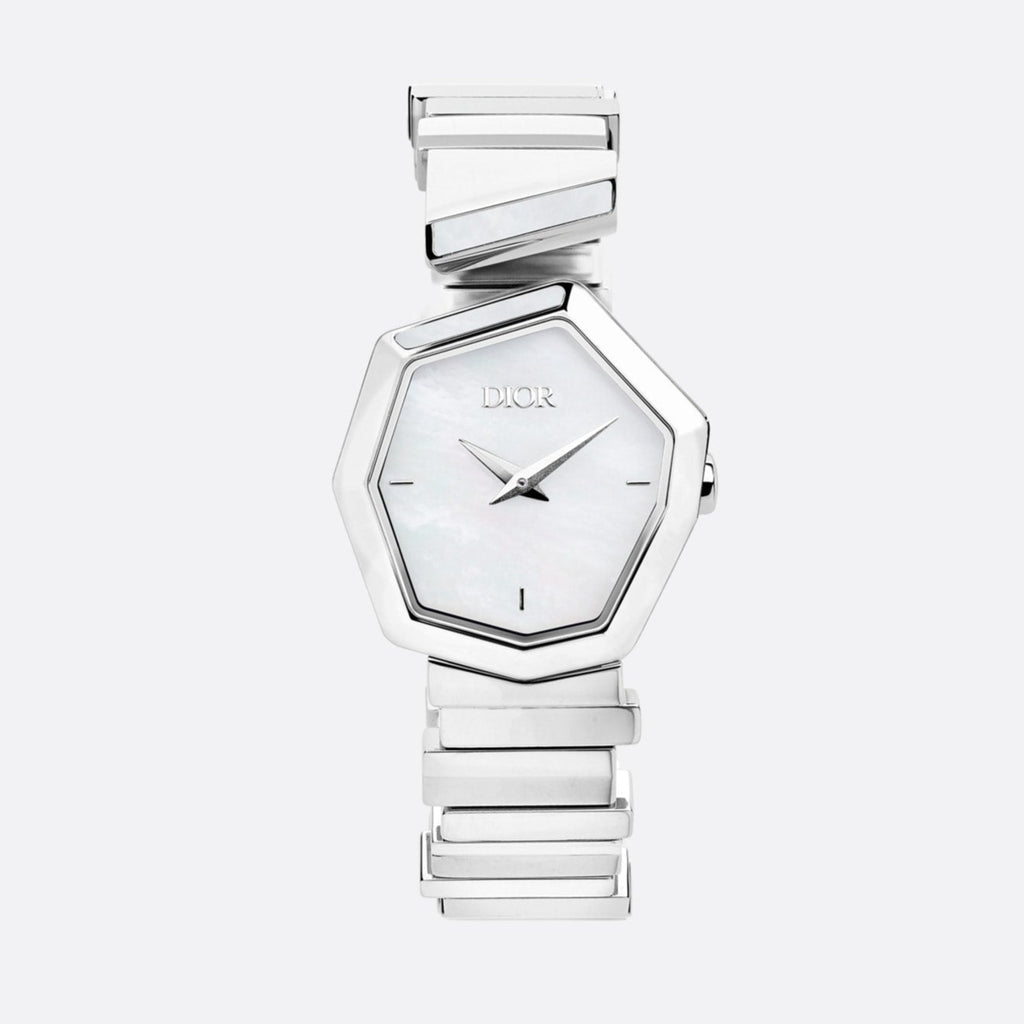 Dior Gem Dior Mother of Pearl Dial Silver Steel Strap Watch for Women - CD18111X1073