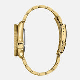 Seiko 5 Sports US Special Edition Automatic Blue Dial Gold Steel Strap Watch For Men - SRPK20