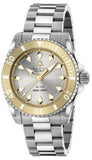 Gucci Dive Automatic 18K Gold Silver Dial Silver Steel Strap Watch for Men - YA136357