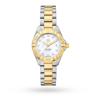 Tag Heuer Aquaracer White Mother of Pearl Dial Watch for Women - WBD1322.BB0320