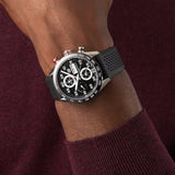 Tag Heuer Carrera Chronograph Black Dial Black Rubber Strap Watch for Men - CBN2A1AA.FT6228