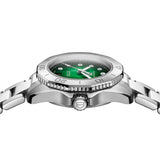 Tag Heuer Aquaracer Professional 200 Automatic Diamond Green Dial Silver Steel Strap Watch for Women - WBP2415.BA0622