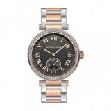 Michael Kors Skylar Black Dial Two Tone Steel Strap Watch for Women - MK5957