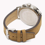 Tommy Hilfiger Briggs Chronograph Blue Dial Brown Leather Strap Watch for Men - 1791424