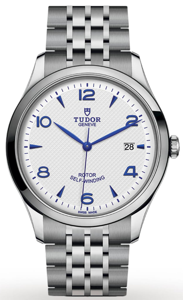 Tudor 1926 Automatic White Dial Silver Steel Strap Watch for Men - M91650-0005