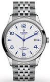 Tudor 1926 Automatic White Dial Silver Steel Strap Watch for Men - M91650-0005