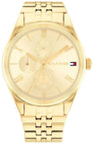 Tommy Hilfiger Monica Quartz Gold Dial Gold Steel Strap Watch For Women - 1782592