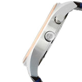 Tommy Hilfiger Deacan Blue Dial Brown Leather Strap Watch for Men - 1791549