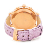 Swarovski Octea Lux Chrono Purple Dial Purple Leather Strap Watch for Women - 56322638