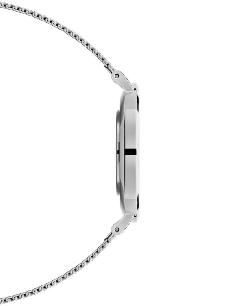 Daniel Wellington Petite Sterling White Dial Silver Mesh Bracelet Watch For Women - DW00100164