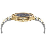 Salvatore Ferragamo Sapphire Chrono Blue Dial Two Tone Steel Strap Watch for Men - SFME00521