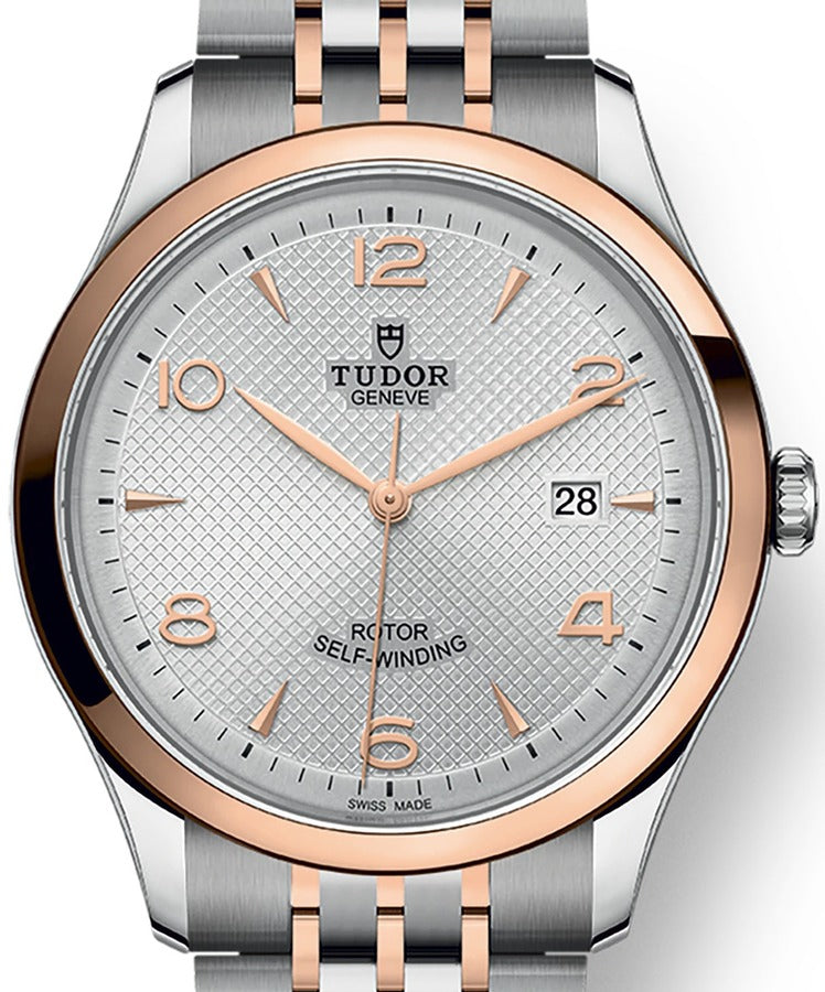 Tudor 1926 Automatic Silver Dial Two Tone Steel Strap Watch for Men - M91651-0001
