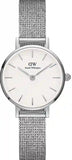 Daniel Wellington Classic Petite Sterling White Dial Silver Mesh Bracelet Watch for Women - DW00100442