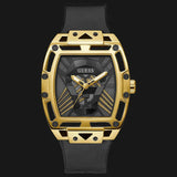Guess Legend Black Dial Black Rubber Strap Watch For Men - GW0500G1