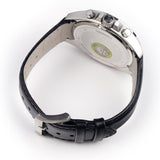 Hugo Boss Driver Sport Chronograph Blue Dial Black Leather Strap Watch for Men - 1513077